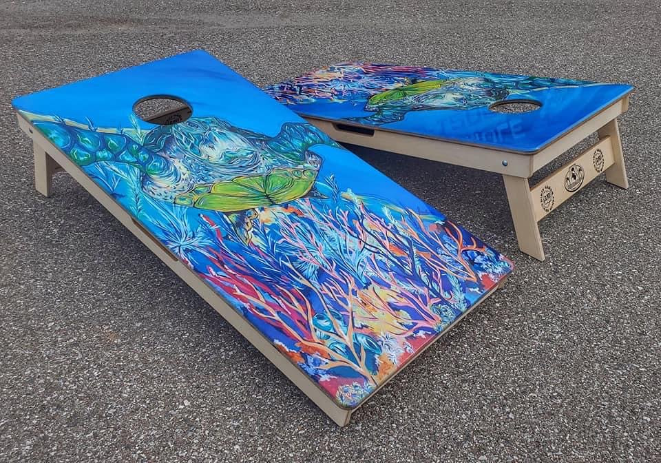 Cornhole Boards - Custom Theme